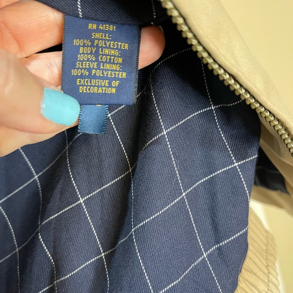 Polo by Ralph Lauren Tan Lightweight Windbreaker Jacket Bi-Swing Size XL - Picture 5 of 9